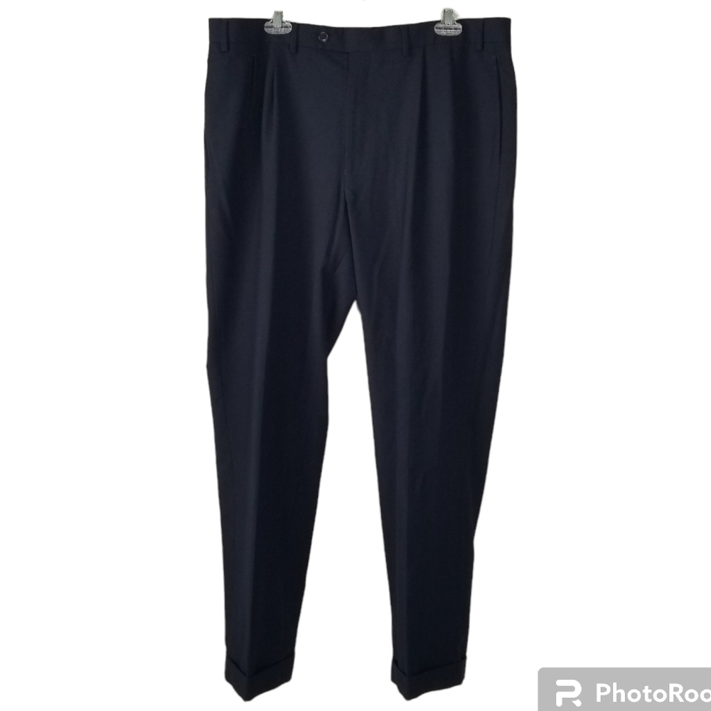 Lauren Ralph Lauren Navy Pleated Dress Pants Slacks Size 38x32